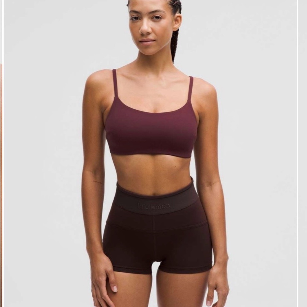 Lululemon Wunder Train Strappy Racer Bra *Light Support, C/D Cup Garnet S 6